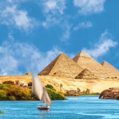 pyramids and nile